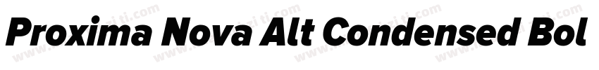 Proxima Nova Alt Condensed Bold字体转换